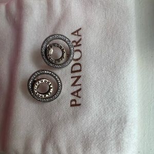 Pandora forever signature earrings 4-pieces